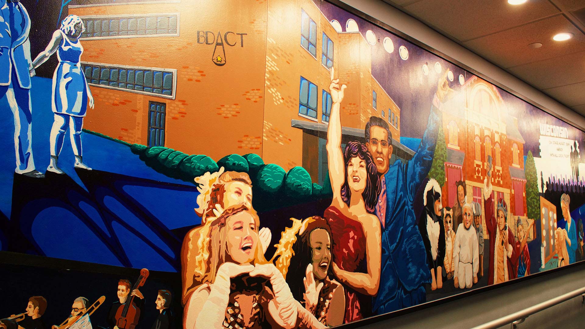 Mural at Beaver Dame Area Community Theatre in Beaver Dam Wisconsin