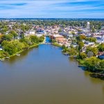 Aerial shot of Beaver Dam River