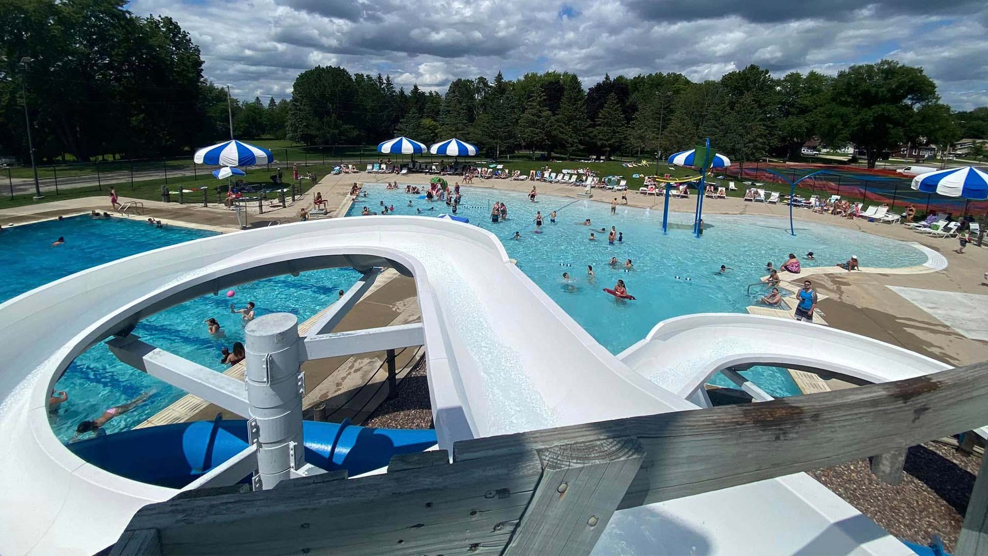 Aquatic Center at Discher Park in city of Horicon Wisconsin