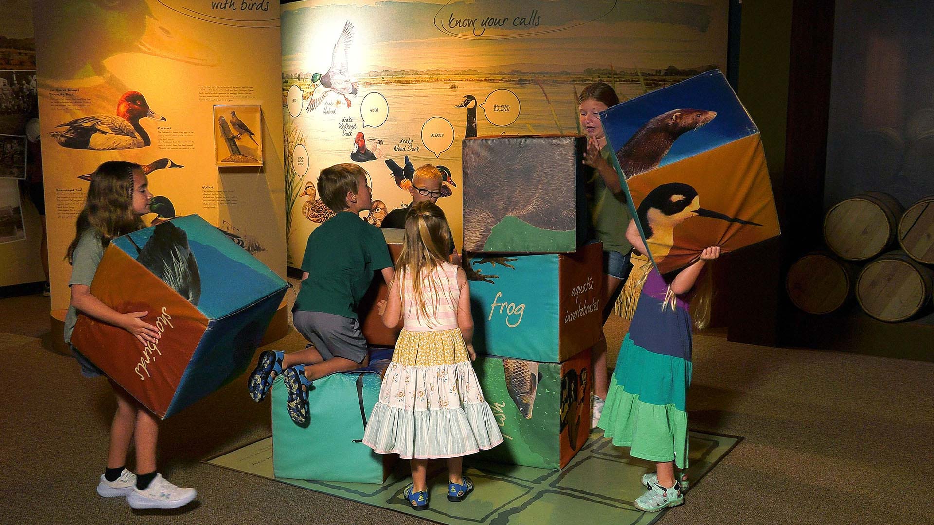 Kids playing at Horicon Marsh Education & Visitor Center in Horicon WI
