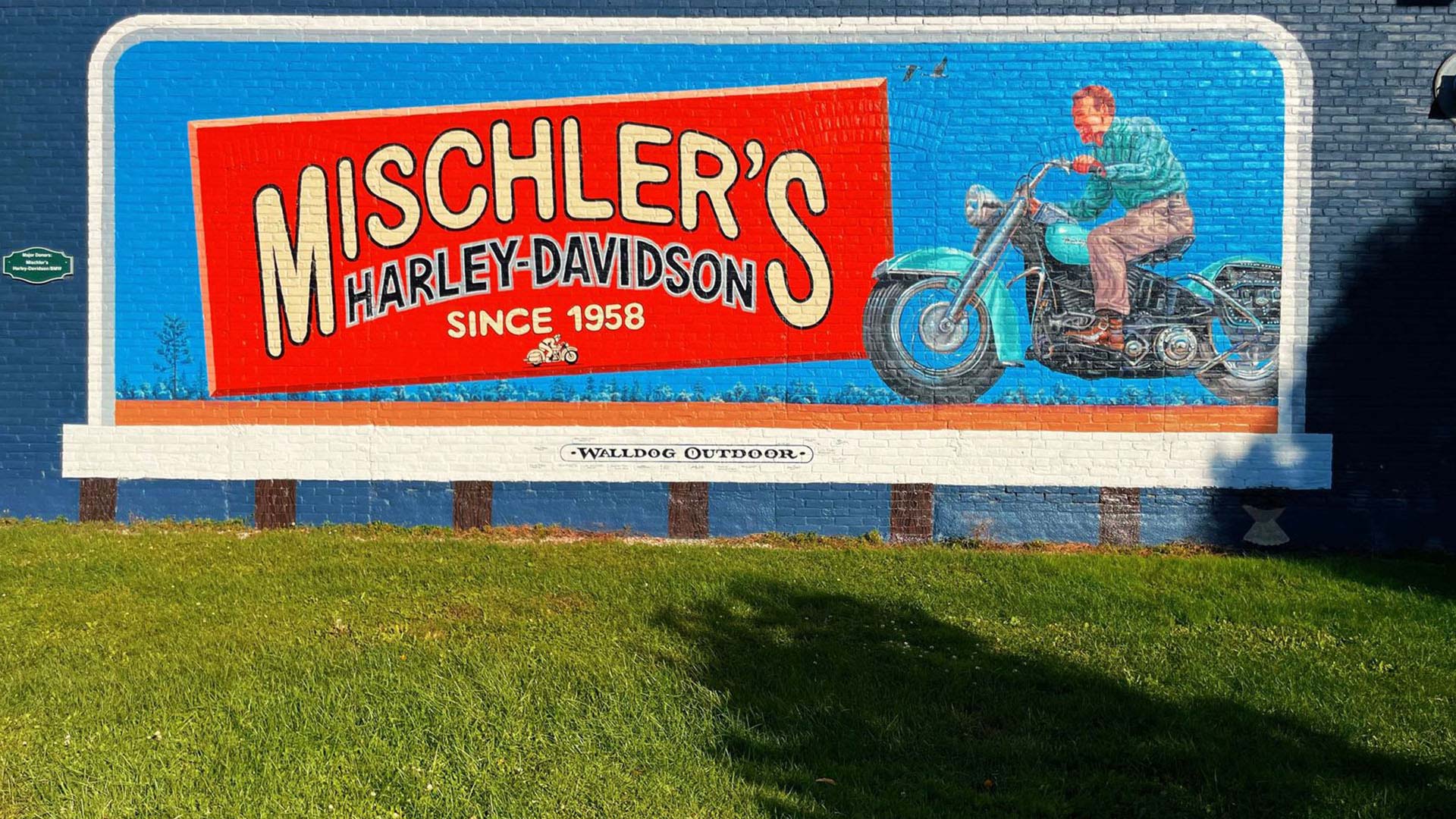 Harley-Davidson mural in downtown Beaver Dam Wisconsin