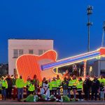 Parade floats at December to Remember event in Fox Lake WI