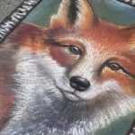 Chalk art at Harvest the Arts Festival Hartford WI