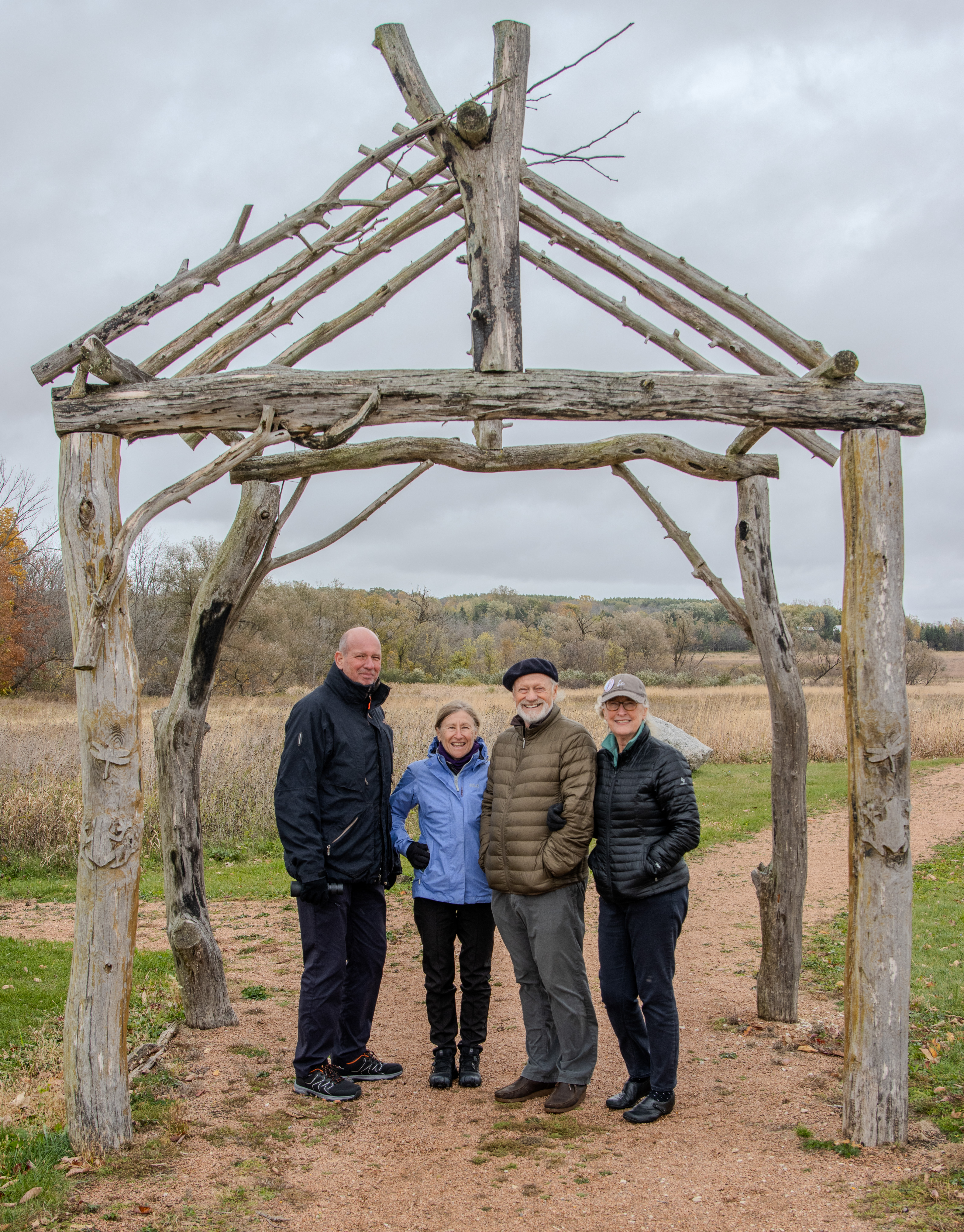Group Photo Under Arch At Horicon Marsh Federal Center